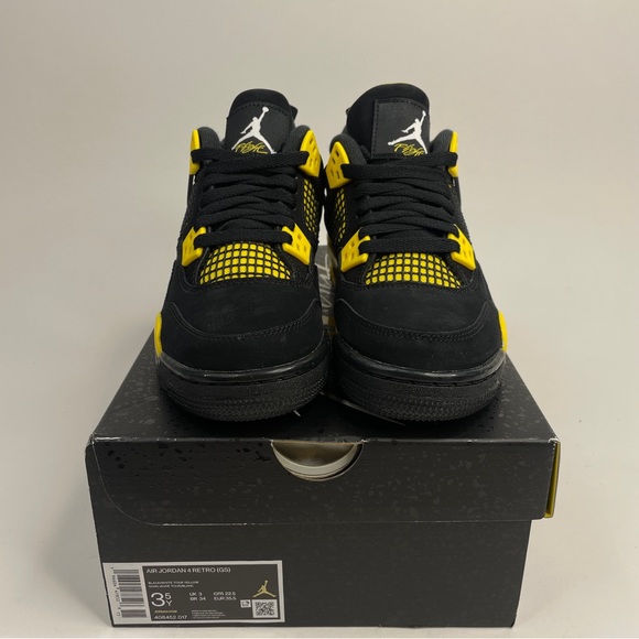Nike Air Jordan 4 Retro GS “Thunder/Tour Yellow” 2023 - Picture 2 of 4